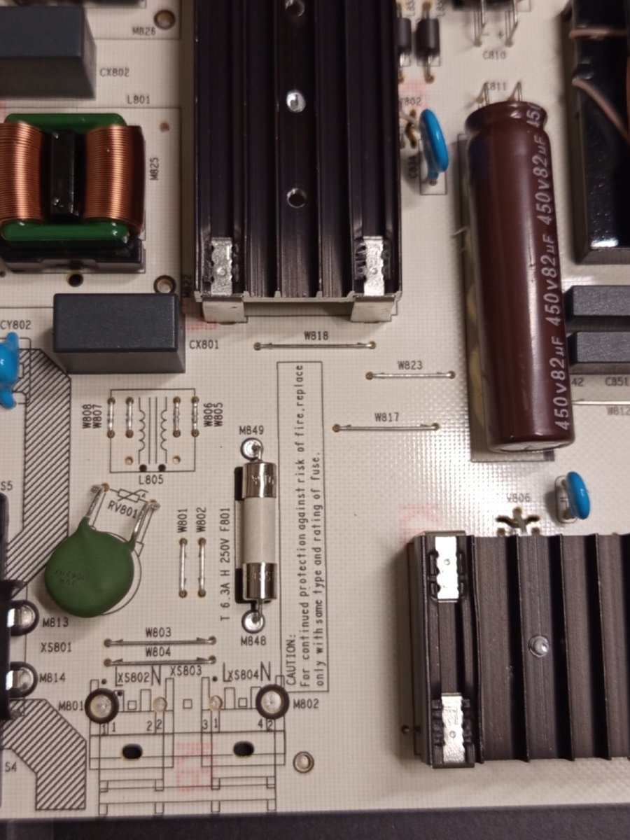 Силовая плата RASG7.820.12385/ROH для телевизора Hisense 65E7NQ